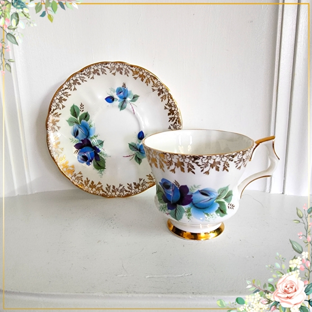 Beautiful vintage Royal Windsor cup & saucer,  very rare collectible.